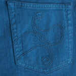 JEANS WITH PAISLEY DESIGN ON POCKET