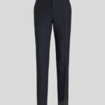 LINEN TROUSERS WITH TUCKS