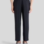 LINEN TROUSERS WITH TUCKS