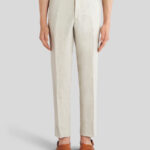 LINEN TROUSERS WITH TUCKS