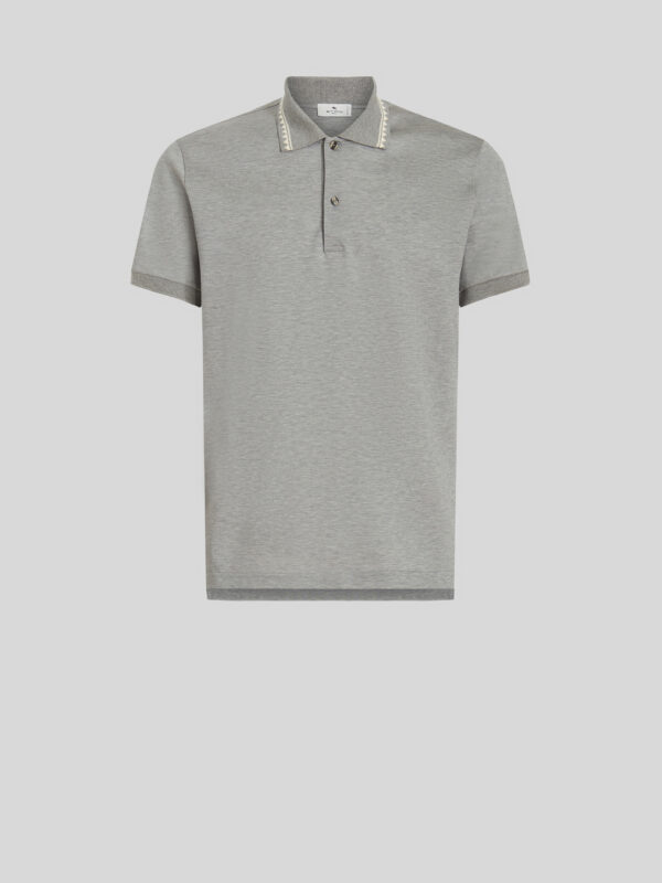 GRECA STYLE PATTERN POLO SHIRT