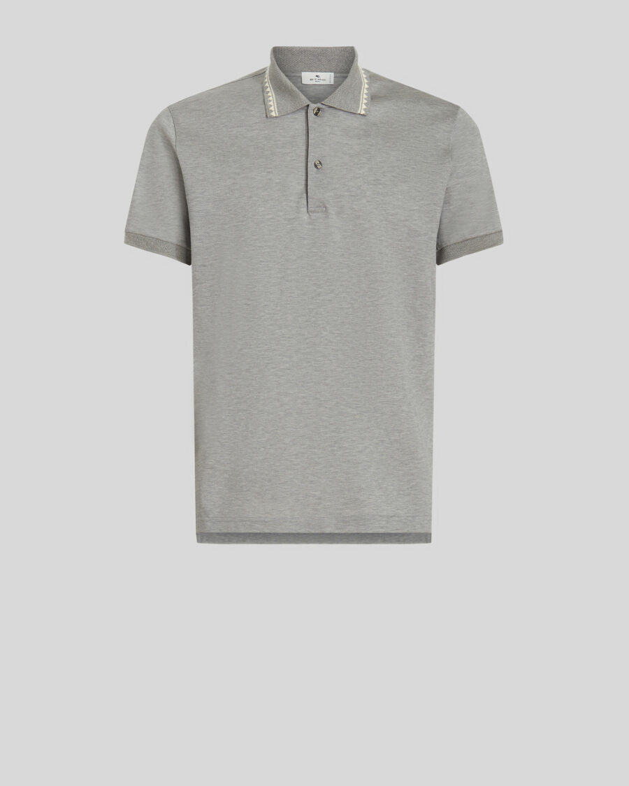 GRECA STYLE PATTERN POLO SHIRT