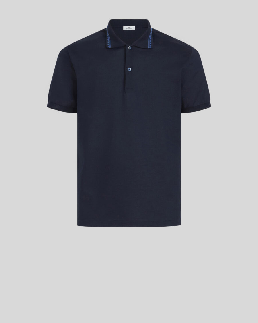 GRECA STYLE PATTERN POLO SHIRT