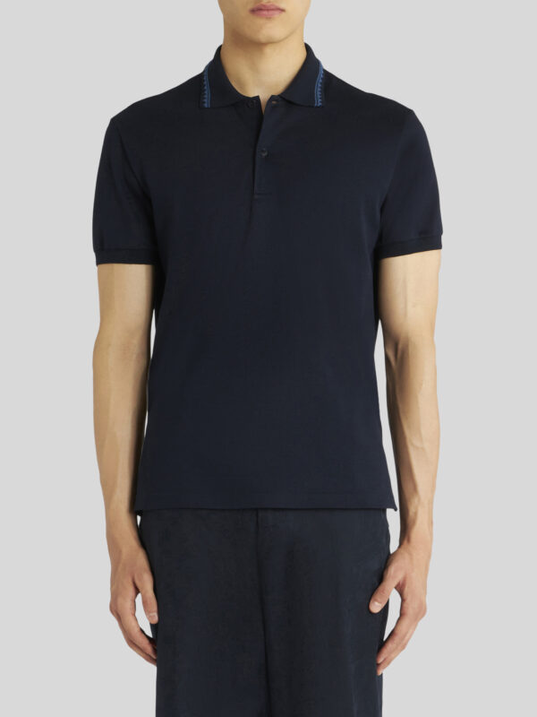 GRECA STYLE PATTERN POLO SHIRT