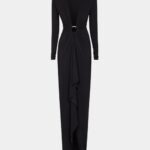 V-NECK LONG DRESS