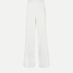 FLORAL JACQUARED PANTS