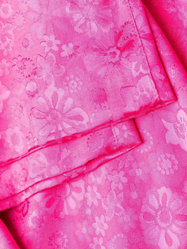 FLORAL JACQUARED PANTS