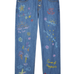 Beaded Denim Jeans