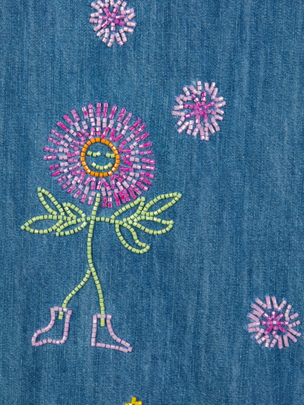 Beaded Denim Jeans