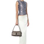 TANIA SLEEVELESS TOP IN SEQUIN PYTHON PRINT