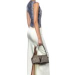 TANIA SLEEVELESS TOP IN SEQUIN PYTHON PRINT