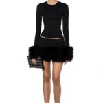TANITH TOP IN PUNTO MILANO BLACK