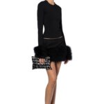 TANITH TOP IN PUNTO MILANO BLACK
