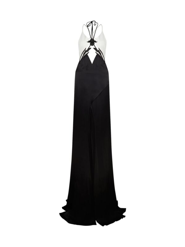 CRYSTAL IRIS EMBROIDERY AND TRAIN GOWN