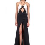 CRYSTAL IRIS EMBROIDERY AND TRAIN GOWN