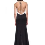 CRYSTAL IRIS EMBROIDERY AND TRAIN GOWN
