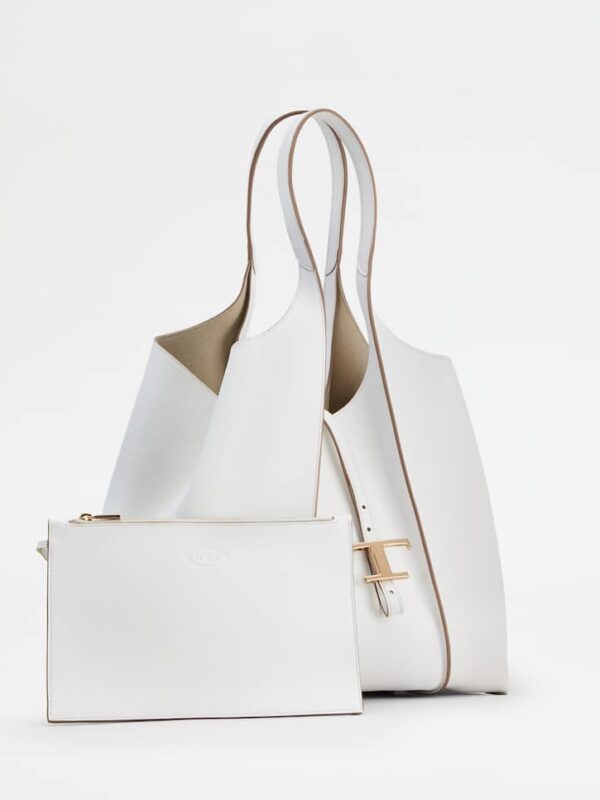 T Timeless Shopping Bag in Leather Medium