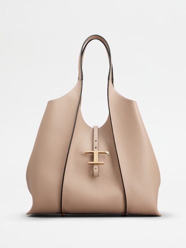 T Timeless Shopping Bag in Leather Medium