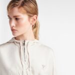 SILK TWILL CROPPED BLOUSON