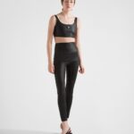 STRETCH NAPPA LEATHER TOP