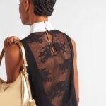 EMBROIDERED CADY MINI DRESS