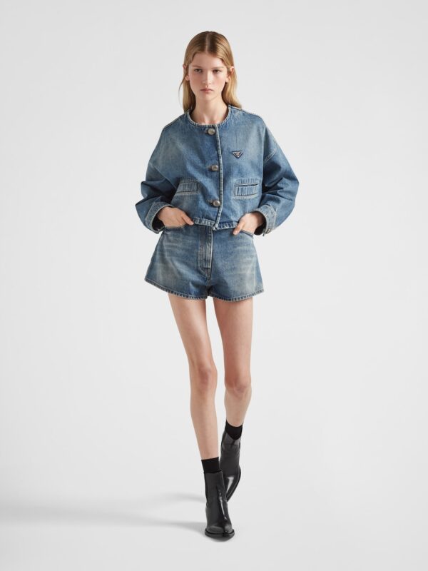 DENIM BLOUSON JACKET