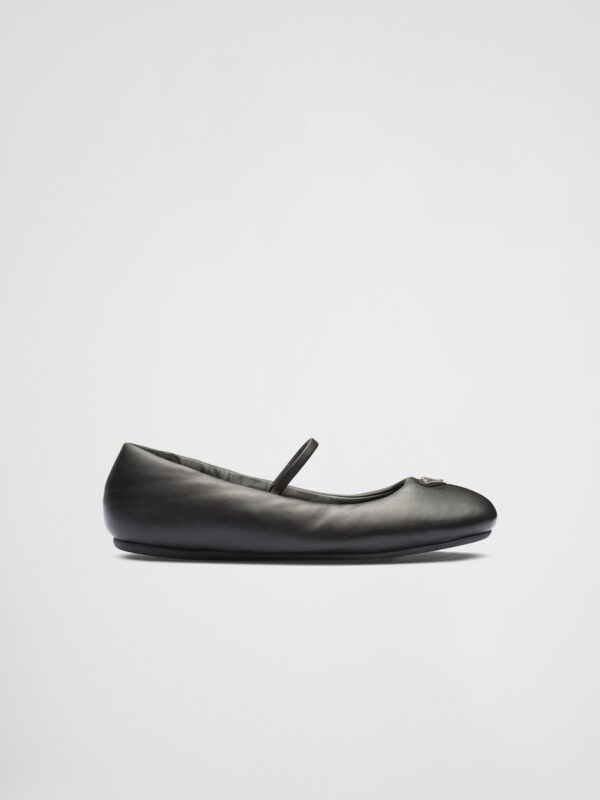 PADDED SOFT NAPPA LEATHER BALLERINAS