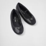 PADDED SOFT NAPPA LEATHER BALLERINAS