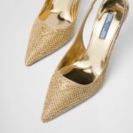 SATIN SLINGBACKS WITH CRYSTALS