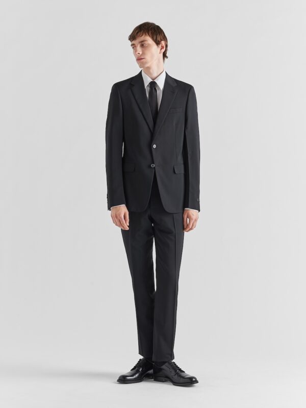 SINGLE BREASTED WOOL AND MOHAIR SUIT