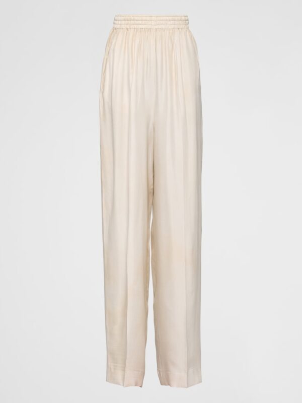 SILK TWILL PANTS