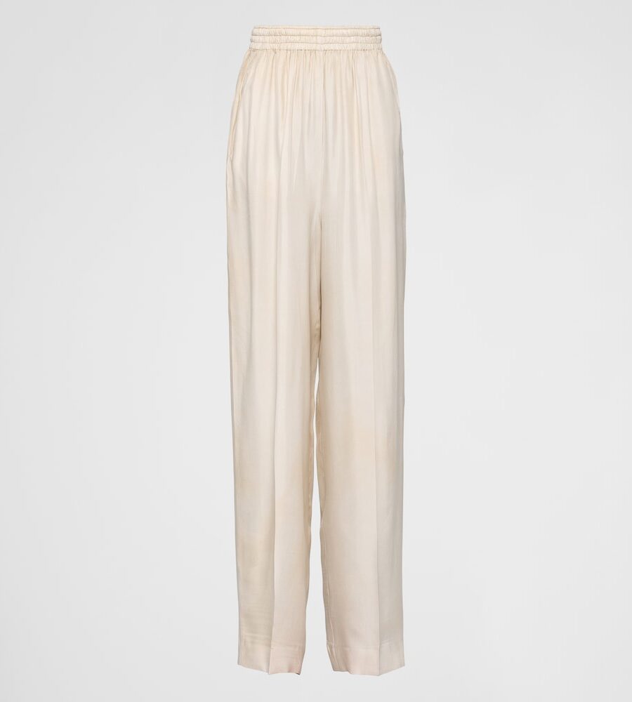 SILK TWILL PANTS