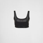 STRETCH NAPPA LEATHER TOP