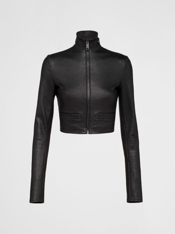STRETCH NAPPA LEATHER JACKET