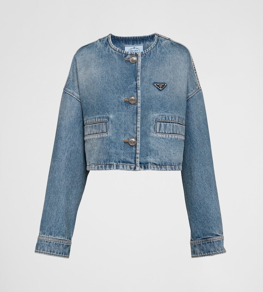 DENIM BLOUSON JACKET