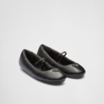 PADDED SOFT NAPPA LEATHER BALLERINAS