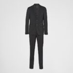 SINGLE BREASTED WOOL AND MOHAIR SUIT