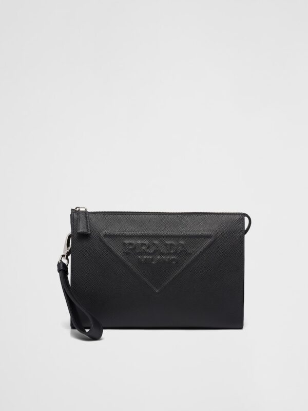 SAFFIANO LEATHER POUCH