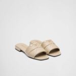 QUILTED NAPPA LEATHER SLIDES