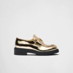 METALLIC LEATHER LOAFERS