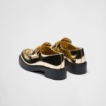 METALLIC LEATHER LOAFERS