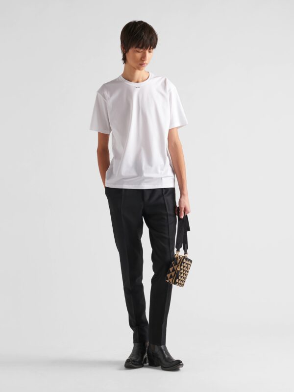 STRETCH COTTON LOGO TEE