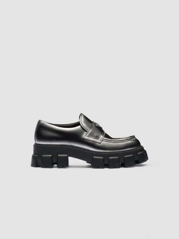 MONOLITH OMBRÉ BRUSHED LEATHER LOAFERS