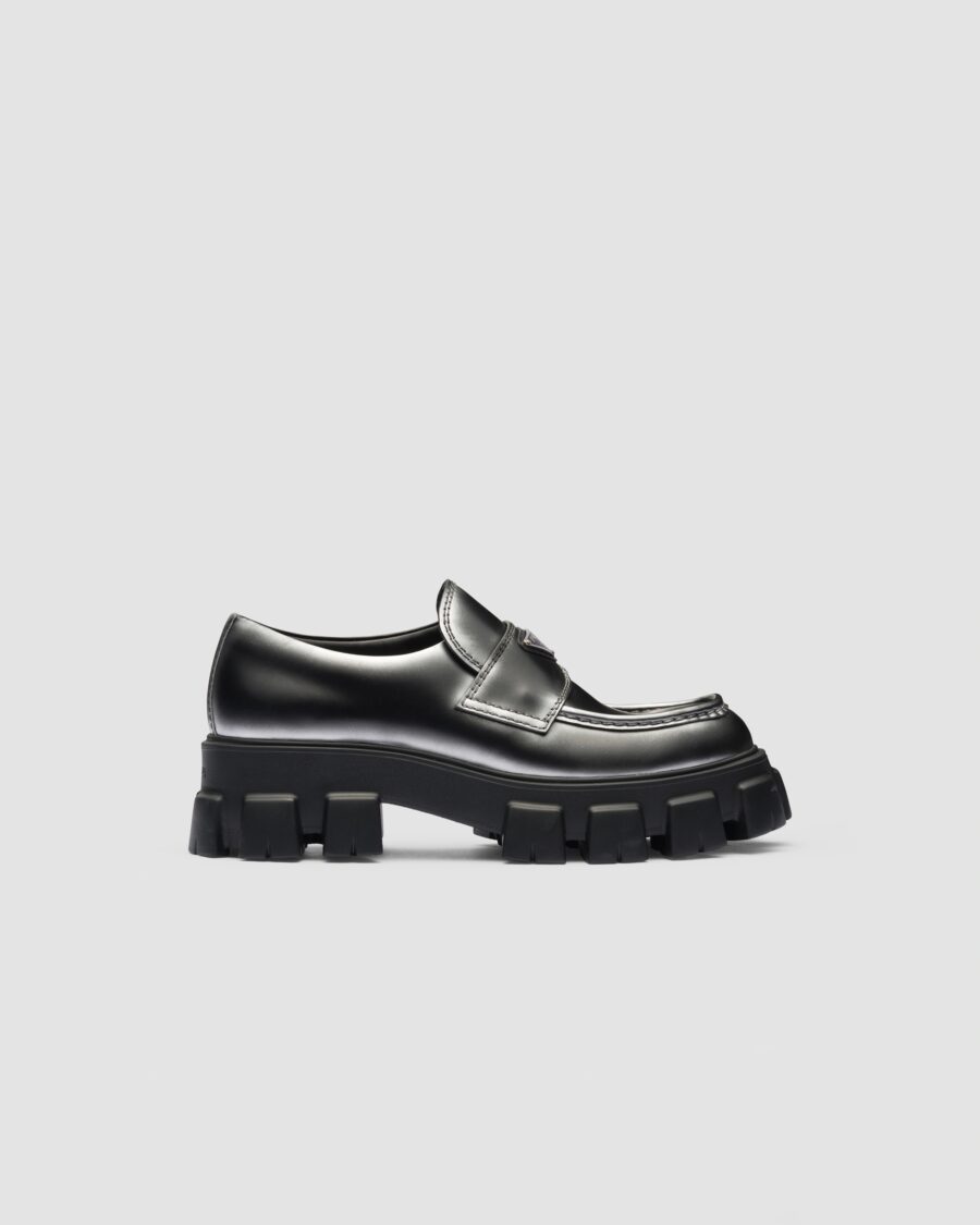 MONOLITH OMBRÉ BRUSHED LEATHER LOAFERS