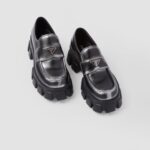MONOLITH OMBRÉ BRUSHED LEATHER LOAFERS