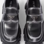 MONOLITH OMBRÉ BRUSHED LEATHER LOAFERS