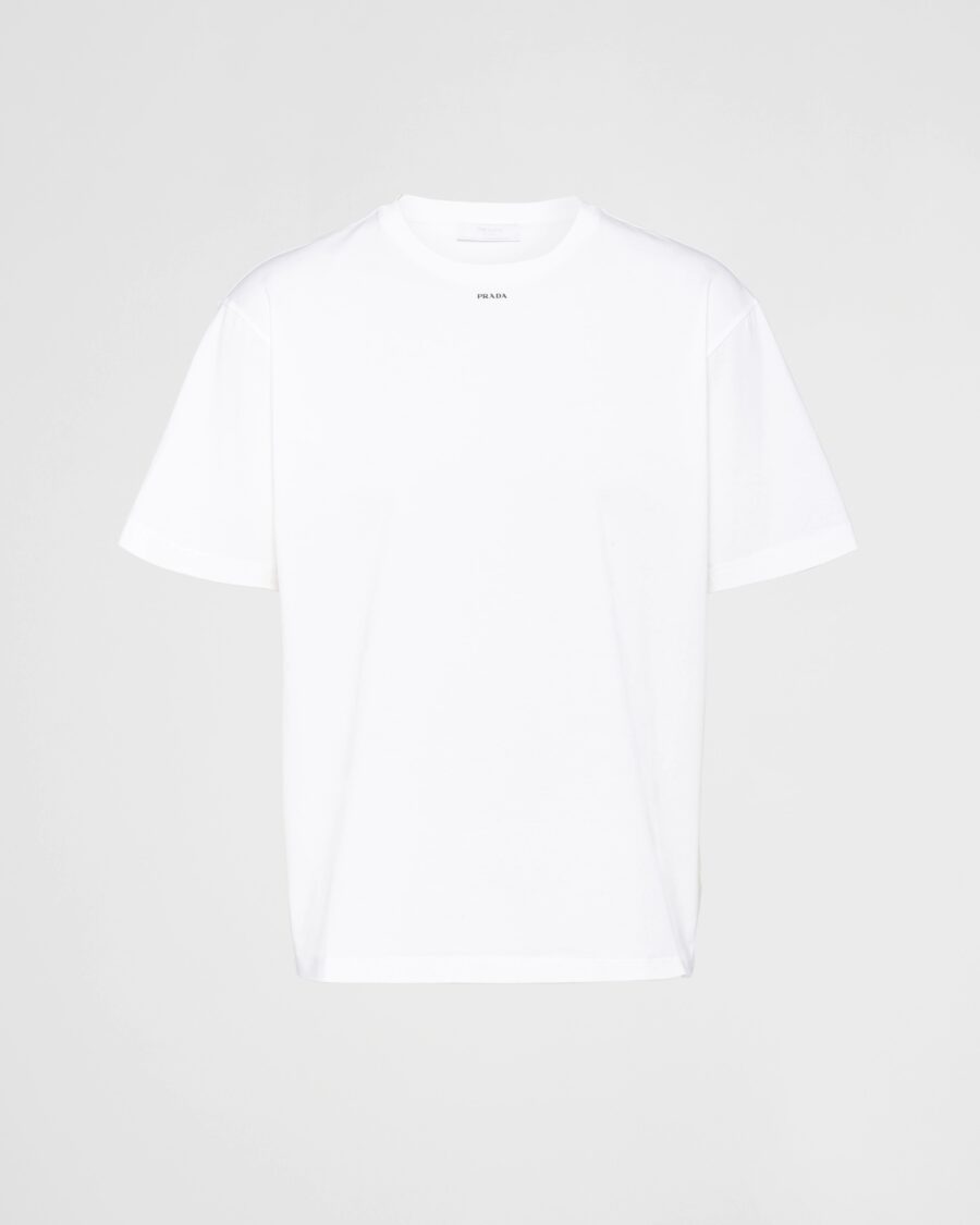 STRETCH COTTON LOGO TEE