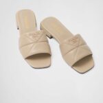 QUILTED NAPPA LEATHER SLIDES