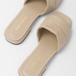 QUILTED NAPPA LEATHER SLIDES