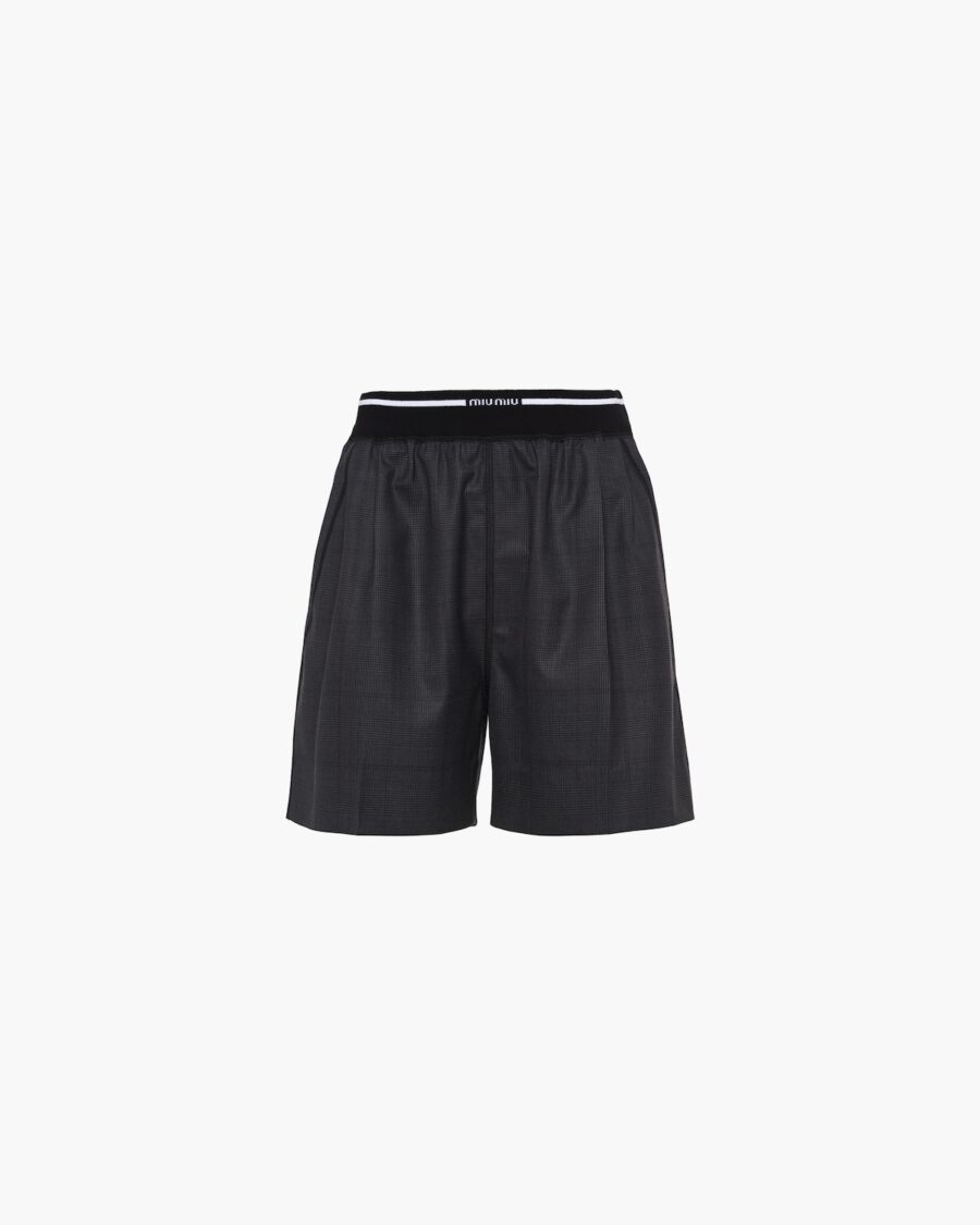 GLEN PLAID BERMUDA SHORTS